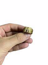 Anel nossa senhora aparecida regúlavel - banhado a ouro 18k