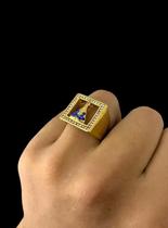 Anel Nossa Senhora Vado Cravejado - Banhado A Ouro 18K