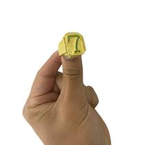 Anel Número 7 Cravejado Em Verde Ajustável - Banhado a Ouro Anel Número 7 Cravejado Em Verde Ajustável - Banhado a Ouro