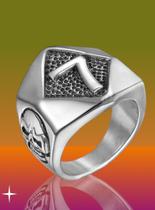 Anel Número 7 Skull Rock em Aço Inox