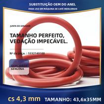 Anel O De Silicone Vermelho 43.6x35x4.3mm 10PCS Para Selagem De Gasket De Café DeLonghi VMQ Anel O De Silicone Vermelho 43.6x35x4.3mm 10PCS Para Selagem De Gasket De Café DeLonghi VMQ