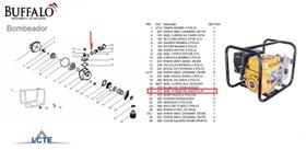 Anel O-Ring do Adaptador Motobomba Buffalo 2 Pol. 277
