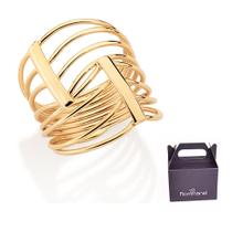 Anel Oito Fios Banhado à Ouro Rommanel 513560