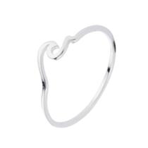 Anel Onda Mar Prata 925 1mm Tradicional Tungstenio Presente Estilo