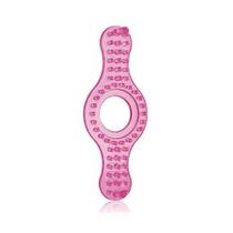 Anel Oriental Duplo em Silicone Rosa para Estimulação Anel Oriental Duplo em Silicone Rosa para Estimulação