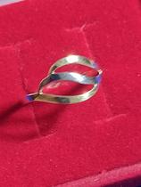 Anel Ouro 18 kilates 2 gramas Maciça duas cores de ouro 18 Kilates Anel Ouro 18 kilates 2 gramas Maciça duas cores de ouro 18 Kilates