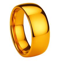 Anel Ouro 18k Noivado 8mm Tradicional Anatômica Tungstenio Casamento Anel Ouro 18k Noivado 8mm Tradicional Anatômica Tungstenio Casamento