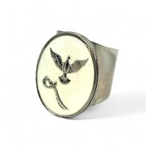 Anel Oxaguiã Ajustável Proteção e Ajuda Espiritual em Metal