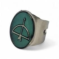 Anel Oxóssi Ajustável Proteção e Ajuda Espiritual em Metal Anel Oxóssi Ajustável Proteção e Ajuda Espiritual em Metal