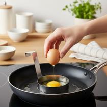 Anel P/ Fritura De Ovo Frito Em Forma De Panqueca Kit 3 Un C Cinza Anel P/ Fritura De Ovo Frito Em Forma De Panqueca Kit 3 Un C Cinza