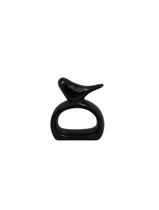 Anel Para Guardanapo Passarinho Preto G1196 Anel Para Guardanapo Passarinho Preto G1196
