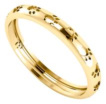 Anel Patinhas Gato Ou Cachorro - Prata 925 Dourada Ouro 18k Anel Patinhas Gato Ou Cachorro - Prata 925 Dourada Ouro 18k