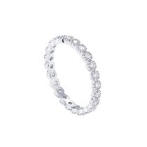 Anel PAVOI banhado a ouro branco com zircônia cúbica para mulheres Anel PAVOI banhado a ouro branco com zircônia cúbica para mulheres