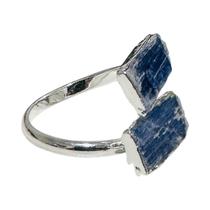 Anel Pedra Natural Cianita Azul Bruta - Ajustável Anel Pedra Natural Cianita Azul Bruta - Ajustável