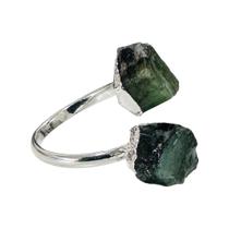 Anel Pedra Natural Esmeralda Bruta - Ajustável Anel Pedra Natural Esmeralda Bruta - Ajustável