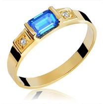 Anel Pedra Zircônia Ouro 18 Kilates Maciço Peso 6.50 Gramas Aro 4 mm Anel Pedra Zircônia Ouro 18 Kilates Maciço Peso 6.50 Gramas Aro 4 mm