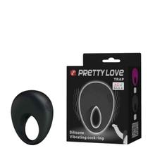 Anel peniano em silicone com vibrador - Pretty Love