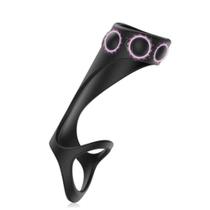 Anel Peniano Prolongador Estimulador com Pérolas Silicone Aveludado e Flexível Sex Shop