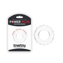 Anel Peniano Retarda a Ereção Estimulador de Clitóris Transparente Power Plus Cock Ring Lovetoy