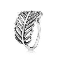Anel Plumas em Prata 925 com Zircônias Feminino Anel Plumas em Prata 925 com Zircônias Feminino