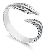 Anel Ponta De Dedo Falange Folha Ajustável Prata De Lei 925 Anel Ponta De Dedo Falange Folha Ajustável Prata De Lei 925