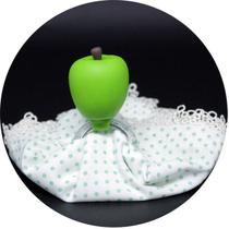 Anel Porta Guardanapo De Biscuit Maçã Verde