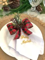 Anel Porta Guardanapo Decoração Natal Vermelho Xadrez 04 Un - MARPHI COMERCIAL Anel Porta Guardanapo Decoração Natal Vermelho Xadrez 04 Un - MARPHI COMERCIAL