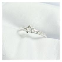 Anel Prata 925 Estrela e Zirconia Original Anel Prata 925 Estrela e Zirconia Original