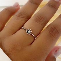 Anel prata 925 flor trabalhado Anel prata 925 flor trabalhado