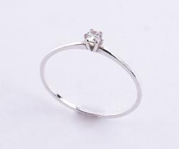 Anel Prata 925 Legitima Solitário Feminino Pedra Cristal 3mm