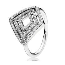 Anel Prata 925 Linhas Radiantes Feminino com Zircônias Anel Prata 925 Linhas Radiantes Feminino com Zircônias