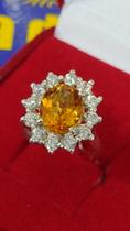 Anel Prata 950 Com Pedra de 8 x 6 mm e Pedras Zircônias 1 mm Peso 4 Gramas Anel Prata 950 Com Pedra de 8 x 6 mm e Pedras Zircônias 1 mm Peso 4 Gramas