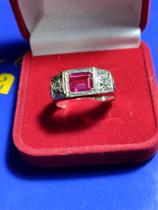 Anel Prata 950 De formaturas Pedras Zircônias Gramas Todos os Cursos