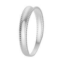 Anel Prata Link Polido com Bolinhas Anel Prata Link Polido com Bolinhas