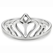Anel Prata Tiara Coroa Princesa Realeza Feminino Luxo Delicado Presente Encantador 2mm Anel Prata Tiara Coroa Princesa Realeza Feminino Luxo Delicado Presente Encantador 2mm