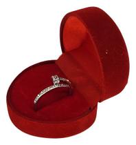 Anel Prego Moderno Prata Cravejado Strass + Caixa Presente Anel Prego Moderno Prata Cravejado Strass + Caixa Presente