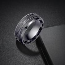 Anel Preto Infinito 8mm Masculino Feminino Anatômico Aço Inoxidável Anel de Poder Aliança Compromisso e Namoro Anel Preto Infinito 8mm Masculino Feminino Anatômico Aço Inoxidável Anel de Poder Aliança Compromisso e Namoro