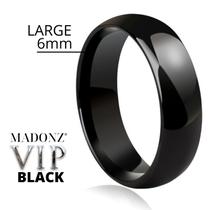 Anel Preto LGBT Tucum 6mm Namoro Compromisso Amizade Alta Qualidade Original - MADONZ