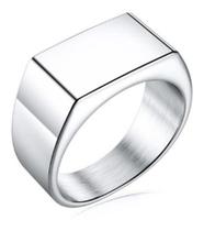 Anel Punk Liso De Aço Inoxidável Masculino Prata 925 Homem Dedeira Falange Luxo Elegante