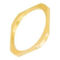 Anel Quadrado Ouro 18 Kilates 5 Gramas 2 mm Resistente e maciço Anel Quadrado Ouro 18 Kilates 5 Gramas 2 mm Resistente e maciço