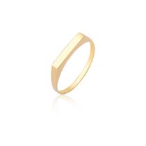 Anel Quadrado Plaquinha Chapa Aparador Ouro 18k Anel Quadrado Plaquinha Chapa Aparador Ouro 18k