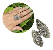 Anel Ramos De Folhas Éden Marcassita Prata 925 Boho J25189 Anel Ramos De Folhas Éden Marcassita Prata 925 Boho J25189