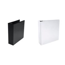 Anel redondo de polipropileno Binder Casafoyer de 3 polegadas em preto e branco