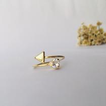 Anel Regulável Flecha Coração