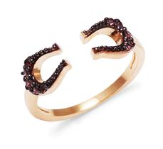 Anel Regulável Signo Sagitário Amuleto Ferradura - Prata Banhado A Ouro 18k Anel Regulável Signo Sagitário Amuleto Ferradura - Prata Banhado A Ouro 18k