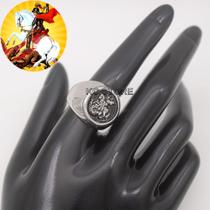 Anel Religioso São Jorge Guerreiro Em Aço Inox Prata Grosso Anel Religioso São Jorge Guerreiro Em Aço Inox Prata Grosso