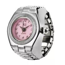 Anel Relógio Feminino Luxo Aço Inoxidável Quartzo Analógico - Memory Watch