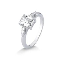 Anel retangular com gotas moissanite 6x8mm 2.7ct joia de prata luxo möverich tamanho:12 Anel retangular com gotas moissanite 6x8mm 2.7ct joia de prata luxo möverich tamanho:12