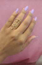 Anel ROMMANEL ajustável estrelas folheado a ouro 513229 Anel ROMMANEL ajustável estrelas folheado a ouro 513229