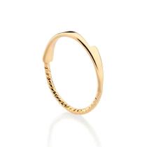 Anel rommanel banhado ouro 18k skinny aro torcido 513537 Anel rommanel banhado ouro 18k skinny aro torcido 513537